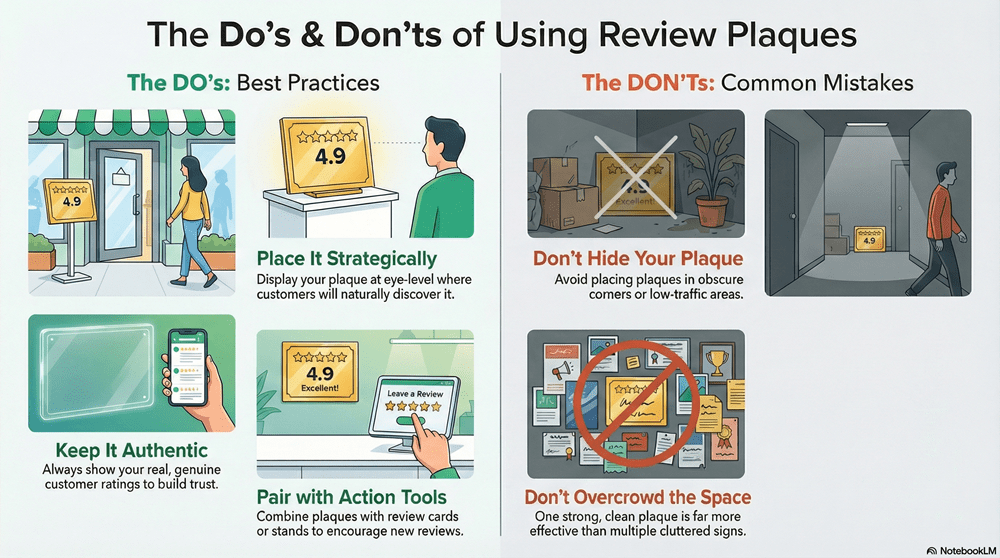 How to Use Review Plaques to Improve In-Store Social Proof 