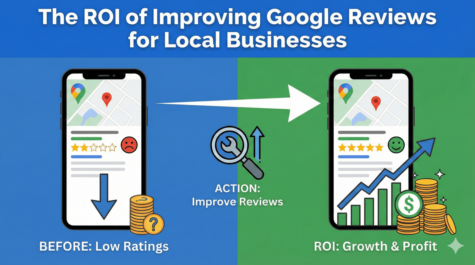 The ROI of Improving Google Reviews for Local Businesses